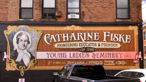 Catherine Fiske mural in Keene NH