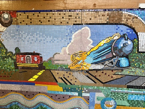 Georgia avenue train mural