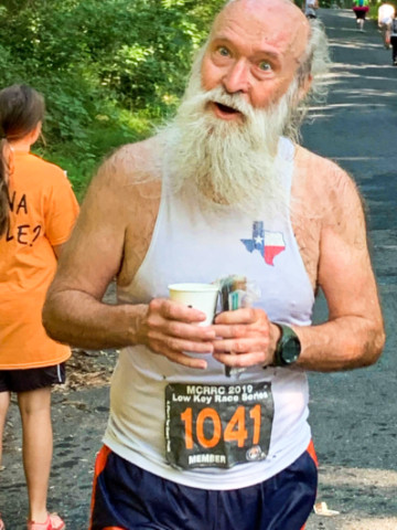 happy ice water at mile 10 - photo by Bridget Fox