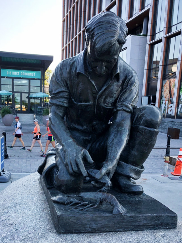 Waterman statue at DC waterfron