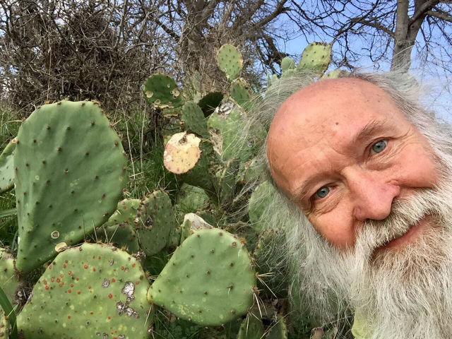 Crazy Desert Trail Race prickly pear cactus and Z